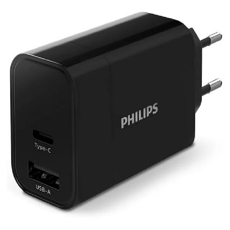 Philips USB lader fast-charge 30W USB-A+C