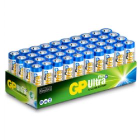 GP Ultra Plus Alkaline AA batteri 15AUP/LR6, 40-pak