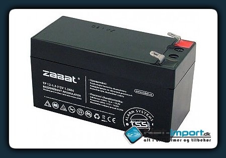 Back-Up batteri - ZABAT <b>KUN 1 stk. TILBAGE</b>