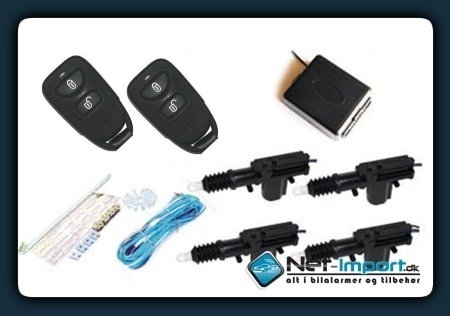 Komplet sæt fjernbetjent<br>c-lås 4 dørs - N28