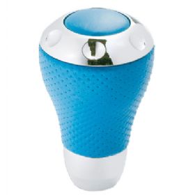 Gearknop blå / krom