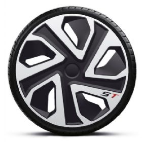 19" ST Sølv hjulkapselsæt