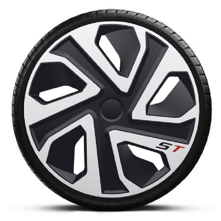 19" ST Sølv hjulkapselsæt