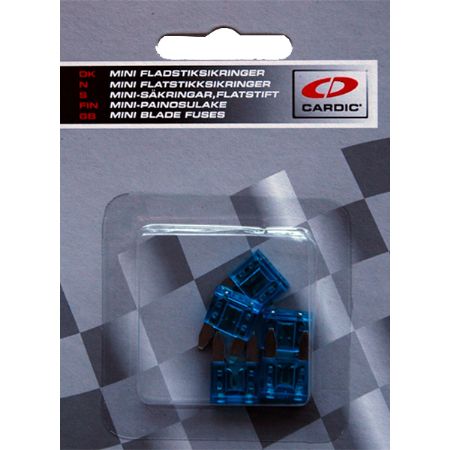 MINI sikringer 15 amp ( 5 stk. pk. )