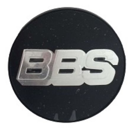 BBS centerkapsel ø76,5 sølv/sort