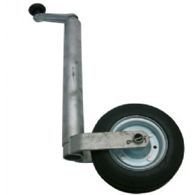 Støttehjul med massivt gummihjul