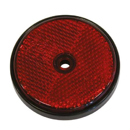 Refleks rund rød diameter 68mm 2stk
