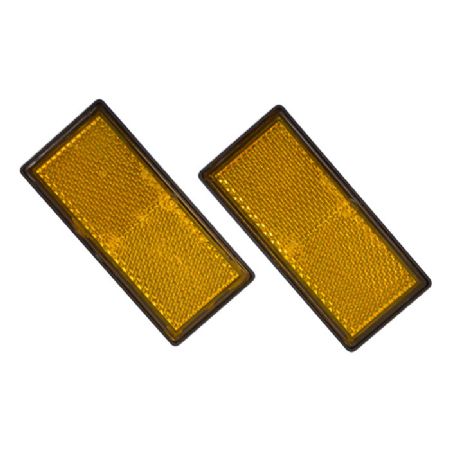 Refleks gul 86x40mm 2 stk.