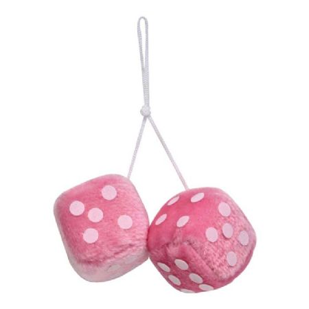 Terning 6x6 cm lyserød