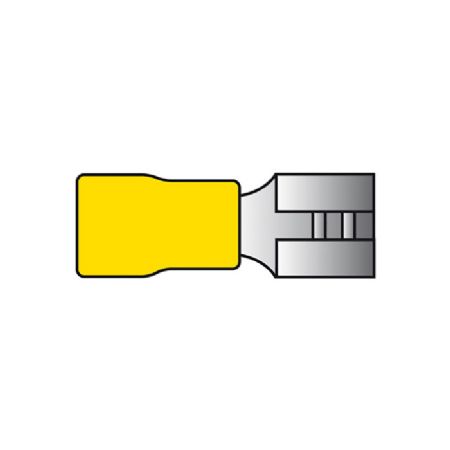 Kabelsko gul hun flad 2,5-6mm2 10 stk