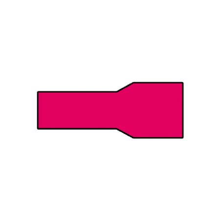 Kabelsko rød hun flad isol. 0,5-1,5mm2