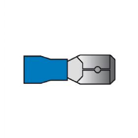 Kabelsko blå han flad 1,5-2,5mm2 10 stk