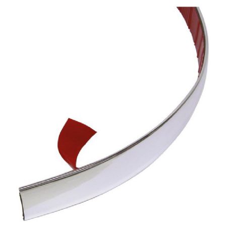 Dekorationsliste i krom 12mm x 8m