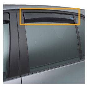 Climair vindafviser bag Dark Audi A3 4d. Hatchb. 2012-