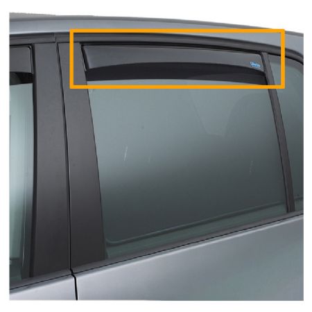 Climair vindafviser bag Dark Audi A3 4d. Hatchb. 2012-