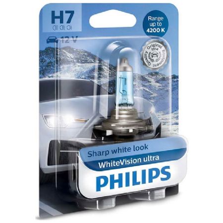 Philips WhiteVision Ultra H7 55W 12V - 1 stk.