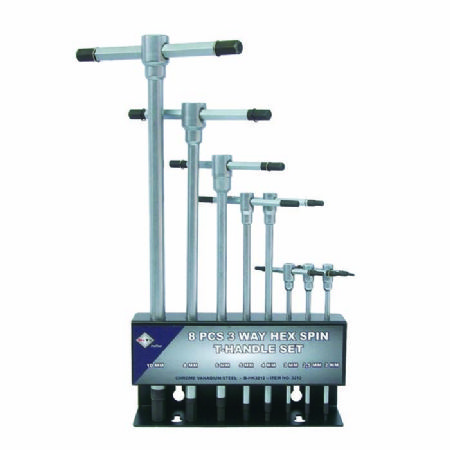 Bato T-greb stiftnøglesæt metal 2,0-10,0 mm