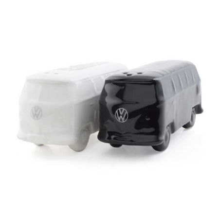 Salt- og pebersæt VW T1 bus sort/hvid