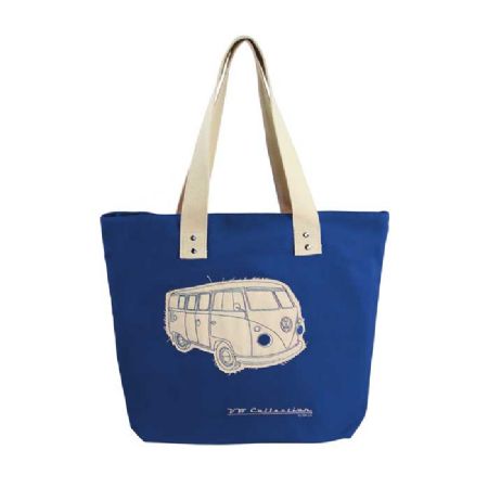 efter skole Bevidst miljøforkæmper Shopping taske, canvas, blå