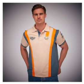 Gulf Racing Pro polo-shirt. Retro Sandfarvet L