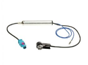 Antenneadapter Fakra(m)-ISO(m) 12V fantomstrøm