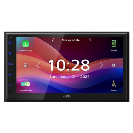 JVC KW-M695DBW Appradio Apple Carplay og Android Auto