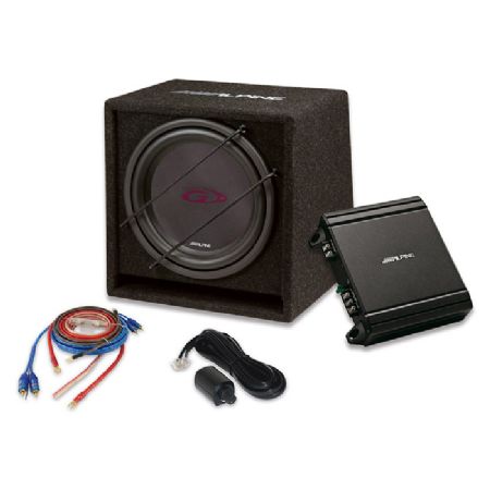 Alpine 12" subwoofer med forstærker