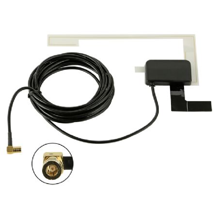 On-glass antenne DAB+ SMB(f) 12V fantomstrøm