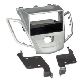 2-DIN radioramme m/lomme Ford Fiesta uden display sølv