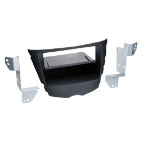 2-DIN radioramme m/lomme Hyundai Veloster 2011- sort