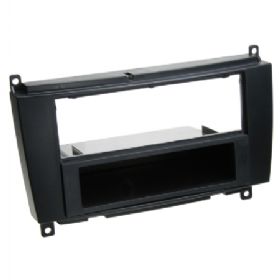 2-DIN radioramme m/lomme Mercedes CLK 2004- sort