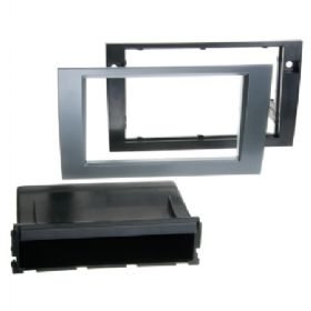 2-DIN radioramme m/lomme Audi A4/Seat antracit