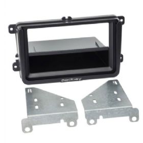 2-DIN med rum padbay til ipad MINI sort