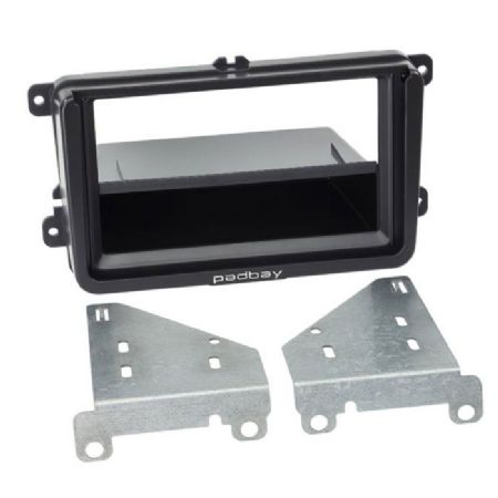 2-DIN med rum padbay til ipad MINI sort