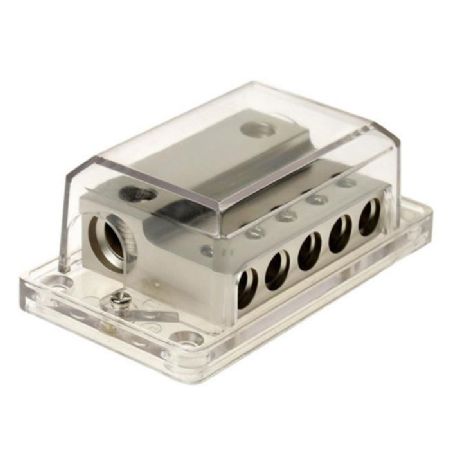 ACV Fordelerblok ind 2x35/ud 5x20 sølv