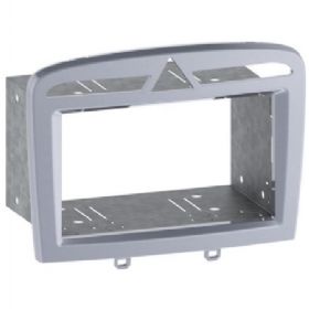 2-DIN kit Peugeot sølv