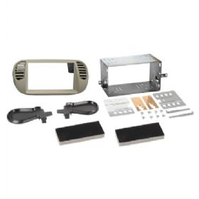 2-DIN radioramme Fiat 500 10/2007-07/2015 perlegrå