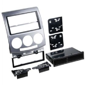 2-DIN kit Mazda 5  6/05->3/08 sølv