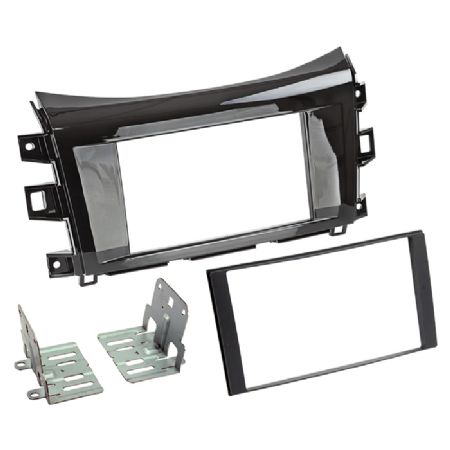2-DIN radioramme Navara/Alaskan piano sort
