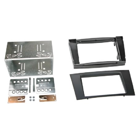 2-DIN radioramme Mercedes CLS/E-klasse gummi touch