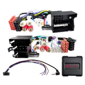 Ratbetj. Audi ISO/Mini ISO/Quadlock Multilead Amp-RCA