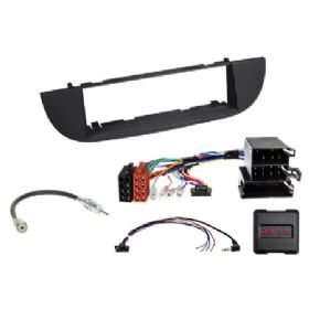 1-DIN kit Fiat 500(ZAF 312) sort 2007-2015 ratbetj.
