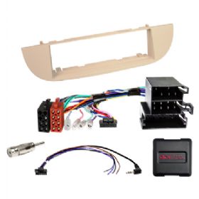 Komplet 1-DIN Kit Fiat 500(ZAF 312) beige 2007-2015
