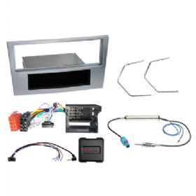 Komplet 1-DIN Kit m. rum Opel matt-chrome CAN Bus