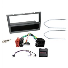 Komplet 1-DIN Kit m. rum Opel charcoal  analog