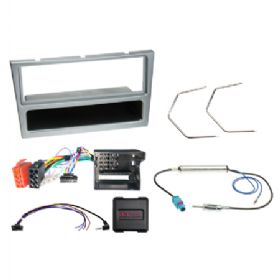 Komplet 1-DIN Kit m. rum Opel matt-chrome  CAN Bus