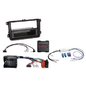 2-ISO kit m/lomme Seat/Skoda/VW  ratbetj./antenne DIN
