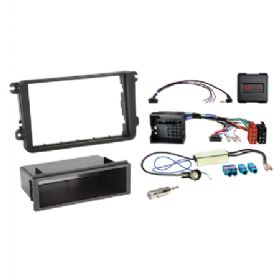 Komplet 2-DIN Kit m. rum Seat/Skoda/VW