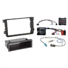 Komplet 2-DIN Kit m. rum Seat/Skoda/VW