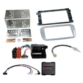 Komplet 2-DIN Kit Ford forsk. sølv /analogue